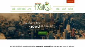 What Projectflourish.org website looked like in 2021 (3 years ago)