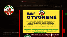 What Pizzapuborea.sk website looked like in 2021 (3 years ago)
