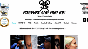 What Pleasureandpainink.ca website looked like in 2021 (3 years ago)