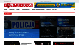 What Podhaleregion.pl website looked like in 2021 (3 years ago)