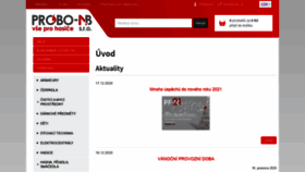 What Probo-nb.cz website looked like in 2021 (5 years ago)