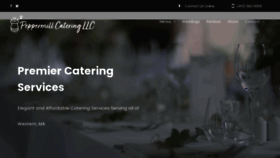 What Peppermillcateringllc.com website looked like in 2021 (3 years ago)