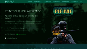 What Pifpaf.lv website looked like in 2021 (3 years ago)