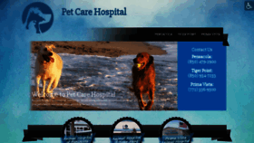 What Petcarehospital.com website looked like in 2021 (3 years ago)