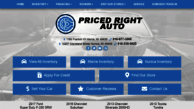 What Pricedrightauto.org website looked like in 2021 (3 years ago)
