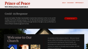 What Prince-of-peace.org website looked like in 2021 (3 years ago)