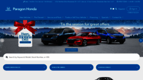 What Paragonhonda.com website looked like in 2021 (3 years ago)