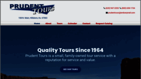 What Prudenttours.com website looked like in 2021 (3 years ago)