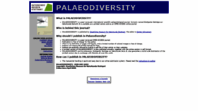 What Palaeodiversity.org website looked like in 2021 (3 years ago)