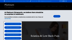 What Platinumchiroca.com website looked like in 2021 (3 years ago)