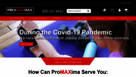 What Promaxima.com website looked like in 2021 (3 years ago)