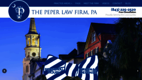 What Peperlawfirm.com website looked like in 2021 (3 years ago)