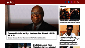 What Pulse.ng website looked like in 2021 (3 years ago)
