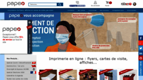 What Papeo.fr website looked like in 2021 (4 years ago)