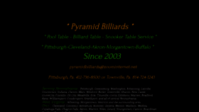 What Pyramidbilliardsinc.com website looked like in 2021 (3 years ago)