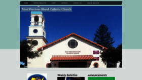 What Preciousbloodchurch.com website looked like in 2021 (3 years ago)