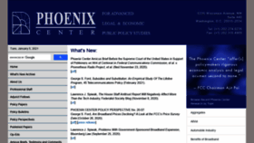 What Phoenix-center.org website looked like in 2021 (3 years ago)