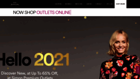 What Premiumoutlets.com website looked like in 2021 (3 years ago)