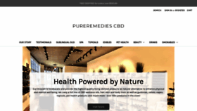 What Pureremediescbd.com website looked like in 2021 (3 years ago)