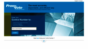 What Proxyvote.com website looked like in 2021 (3 years ago)