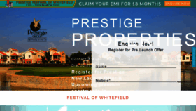 What Prestigedeveloper.in website looked like in 2021 (3 years ago)