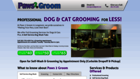 What Paws2groom.com website looked like in 2021 (3 years ago)