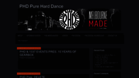 What Pureharddance.com website looked like in 2021 (4 years ago)