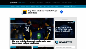What Planetfootball.com website looked like in 2021 (3 years ago)
