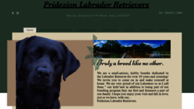 What Pridezionlabradors.com website looked like in 2021 (3 years ago)
