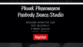 What Phunkpeabody.com website looked like in 2021 (3 years ago)