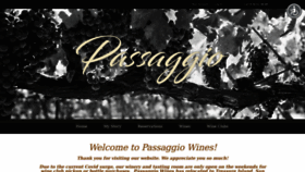 What Passaggiowines.com website looked like in 2021 (3 years ago)