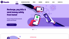 What Phonepe.com website looked like in 2021 (3 years ago)