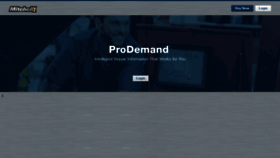 What Prodemand.com website looked like in 2021 (3 years ago)