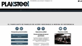 What Plaksteel.es website looked like in 2021 (3 years ago)