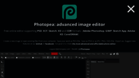 What Photopea.com website looked like in 2021 (3 years ago)