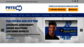 What Physioaus.com.au website looked like in 2021 (3 years ago)