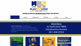 What Playoutloudmusic.com website looked like in 2021 (3 years ago)