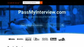 What Passmyinterview.com website looked like in 2021 (3 years ago)