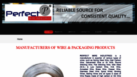 What Perfectwireindustries.com website looked like in 2021 (3 years ago)