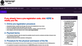 What Preinscriptions.uninet.cm website looked like in 2021 (3 years ago)