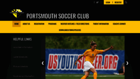 What Portsmouthsoccerclub.org website looked like in 2021 (3 years ago)