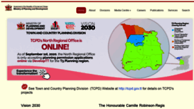 What Planning.gov.tt website looked like in 2021 (3 years ago)