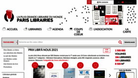 What Parislibrairies.fr website looked like in 2021 (3 years ago)