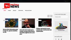 What Politicanews.com.br website looked like in 2021 (3 years ago)