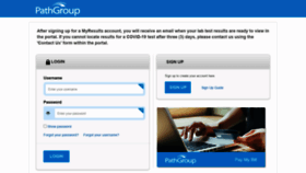 What Pathgroup.luminatehealth.com website looked like in 2021 (4 years ago)