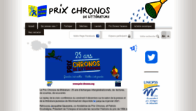 What Prix-chronos.org website looked like in 2021 (3 years ago)