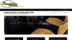 What Precisionautosalon.com website looked like in 2021 (3 years ago)