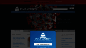 What Pima.gov website looked like in 2021 (3 years ago)