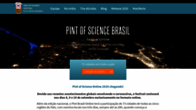 What Pintofscience.com.br website looked like in 2021 (3 years ago)