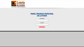What Panelprivado.loteriadecordoba.com.ar website looked like in 2021 (3 years ago)